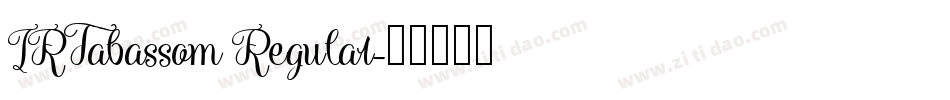 IRTabassom Regular字体转换